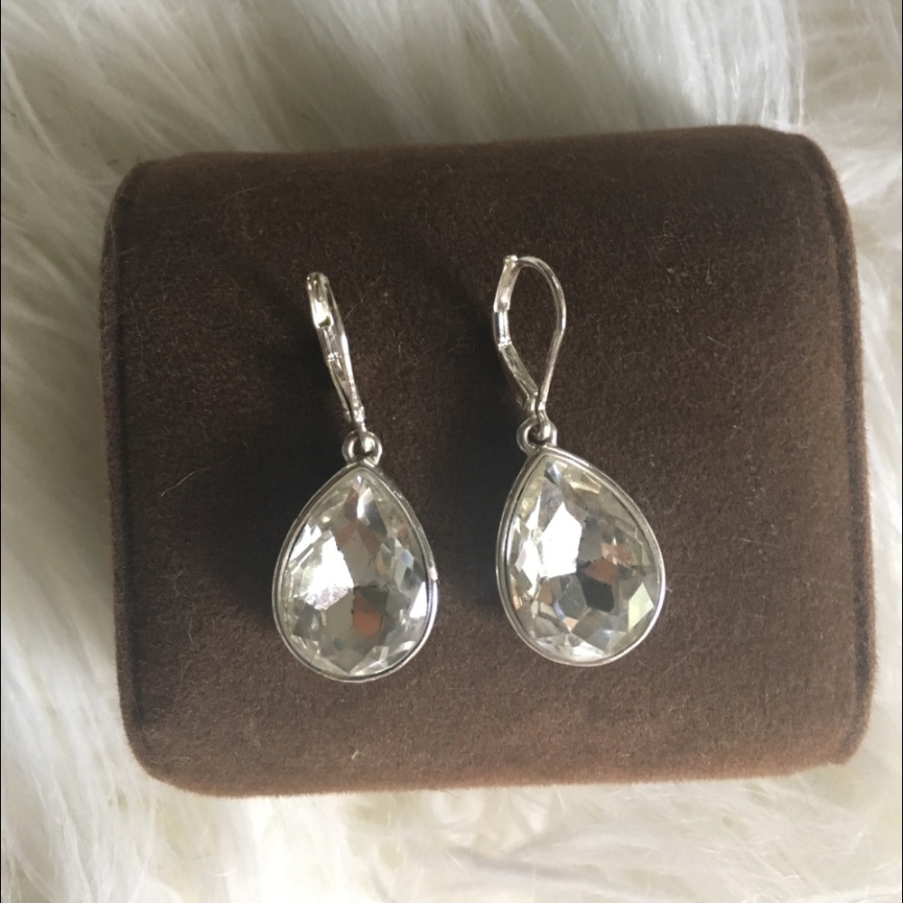 Rhinestone teardrop earrings